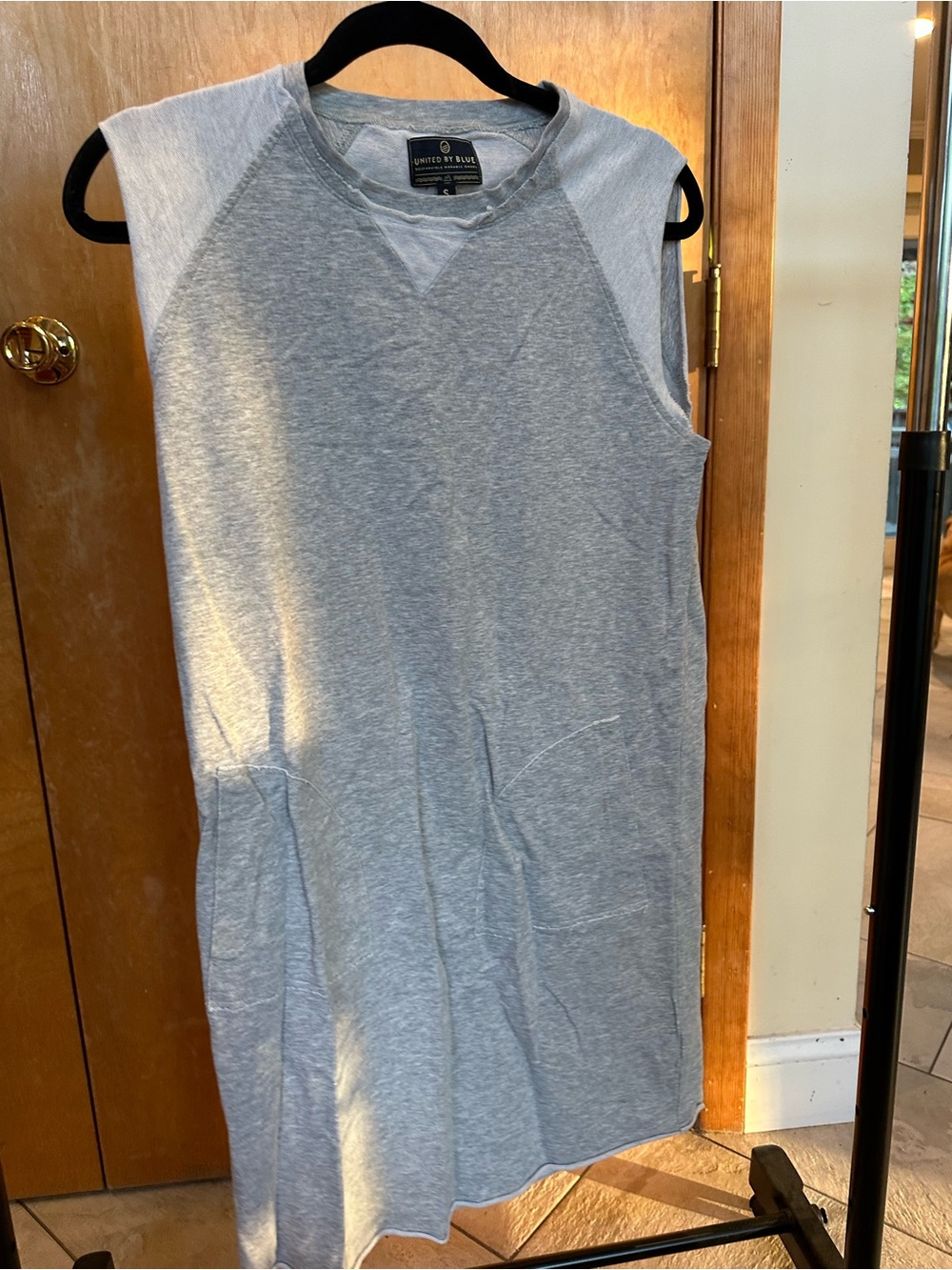 Light Gray Sleeveless Organic Cotton Dress